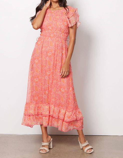 cleobella hannah midi dress Cleobella Hannah Maxi Dress In Blossom Block Print