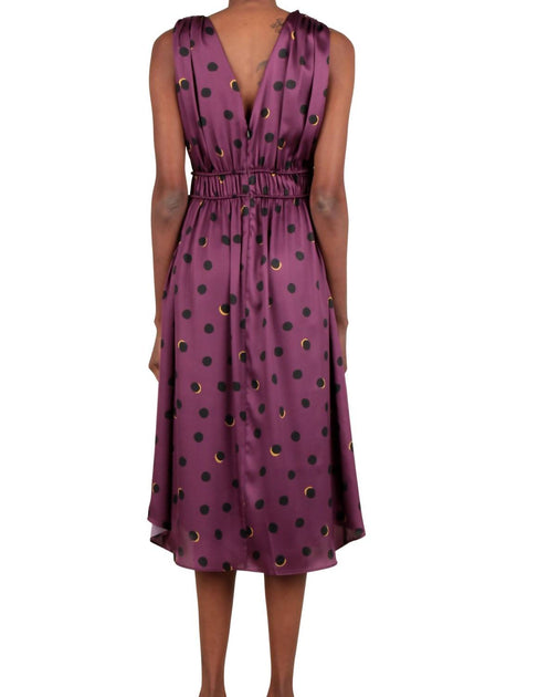 Current Air Printed Dress Purple Medium 3