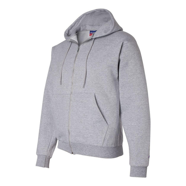  Champion Powerblend Full-Zip Hooded Sweatshirt Silver XL 4