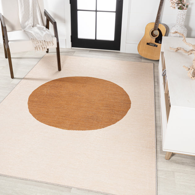 Jonathan Y Cirkel Area Rug Cream/Rust 2