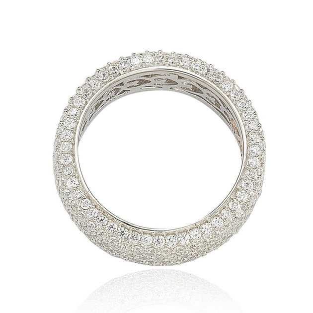 Suzy Levian Eternity Ring Silver US 7 3