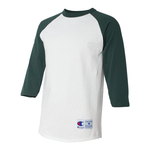  Champion Three-Quarter Raglan Sleeve Baseball T-Shirt Multi Small 4