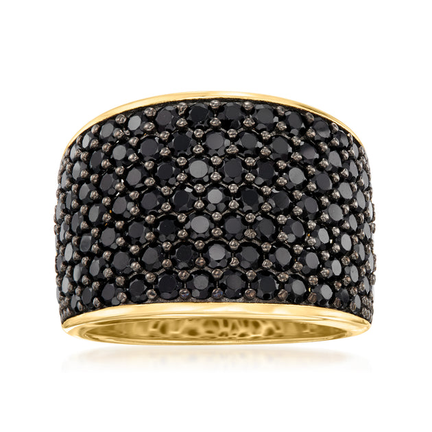 Ross-Simons Pave Black Spinel Ring Black US 8 2