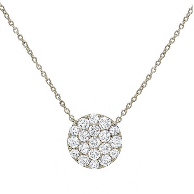 Diana M. Diamond Pendant White Gold Silver 2