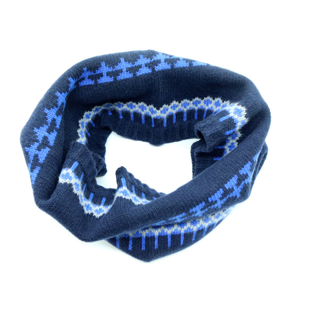 Portolano Neck Warmer Blue One Size 3