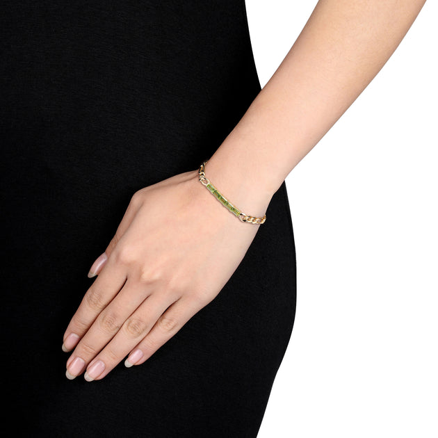 Mimi & Max Link Bracelet Green 4