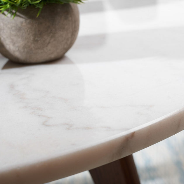 Safavieh Syrio Round Marble Coffee Table 4
