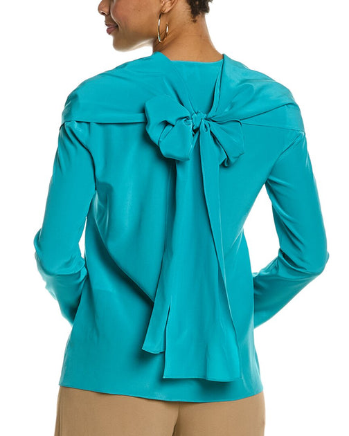 M Missoni Seidenbluse Blau EU 40 3