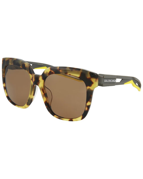 Balenciaga Sunglasses 55mm Havana Grey Brown Yellow Unisex Balenciaga Unisex Bb0075s 55mm Sunglasses | ShopSimon main image 2