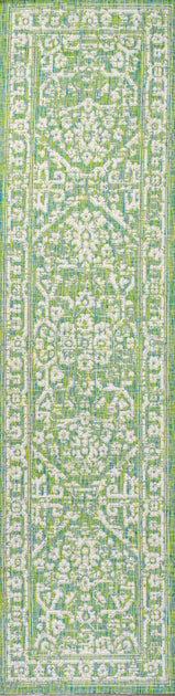 Jonathan Y Malta Bohemian Medallion Cream Green Runner Rug 3