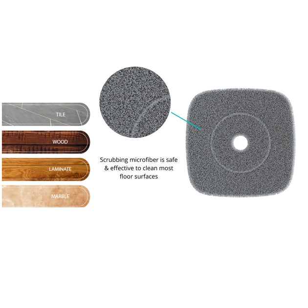 True & Tidy MP-800 Mop Pad Set Grey 4