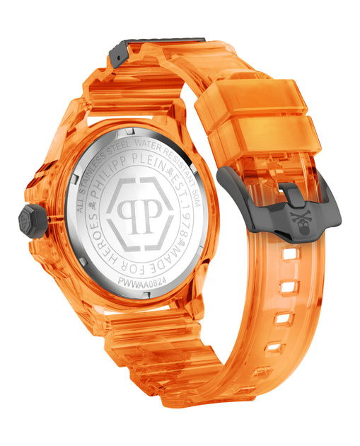 Philipp Plein The $kull Scuba Duba Edition Silicone Watch Gold 4
