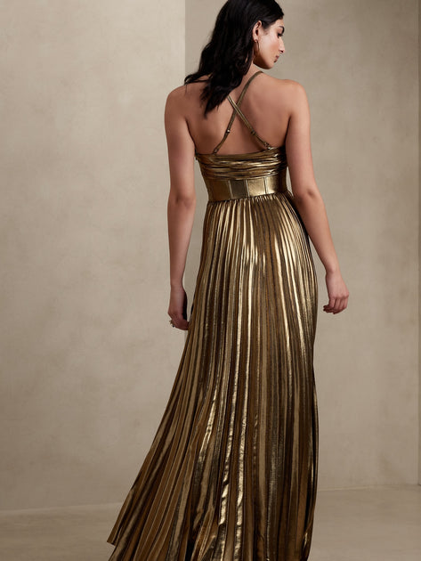 Banana Republic Raggiera Pleated Dress