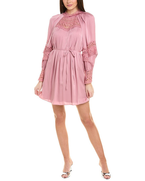 Ungaro Joy Mini Dress Pink Large 2