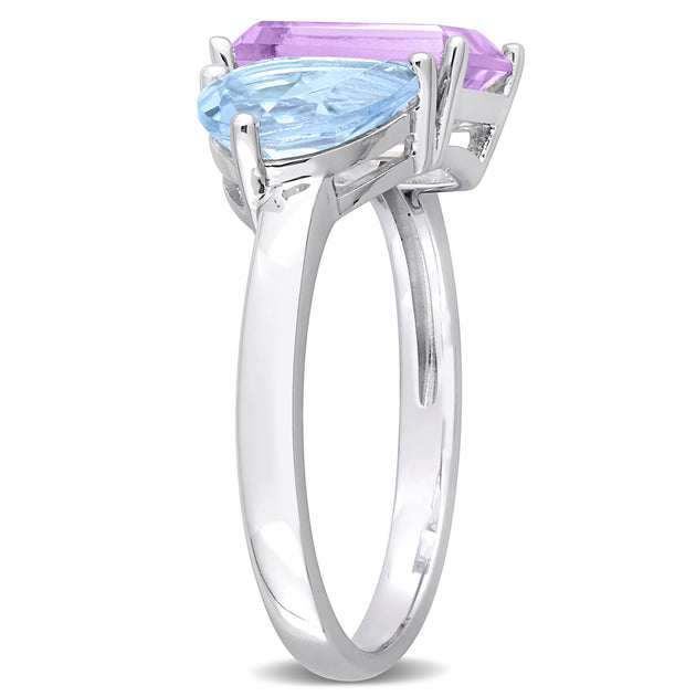 Mimi & Max Toi et Moi Ring Pink US 5 3