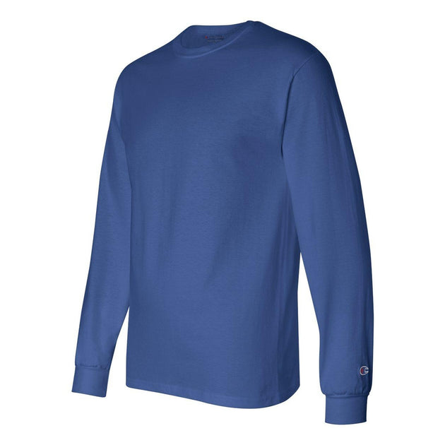 Champion Long Sleeve T-Shirt Blue Medium 4