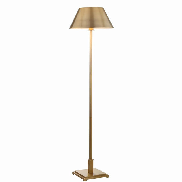 Jonathan Y Roxy LED Floor Lamp Brass 60in 3