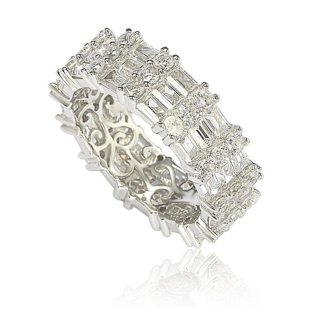 Suzy Levian Eternity Band White US 7.5 3