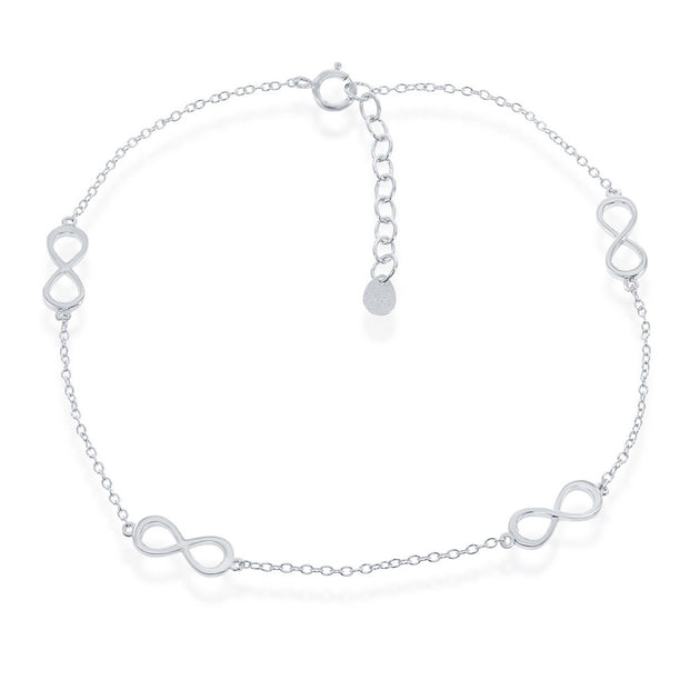 Simona Infinity Anklet White 2