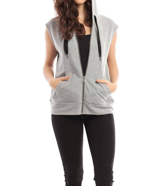 french kyss Madison Kapuzenweste Grau Small 2