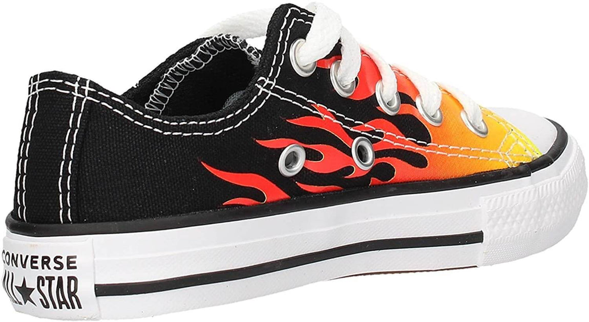 Converse Chuck Taylor All Star OX Kids Black Textile US 1 3