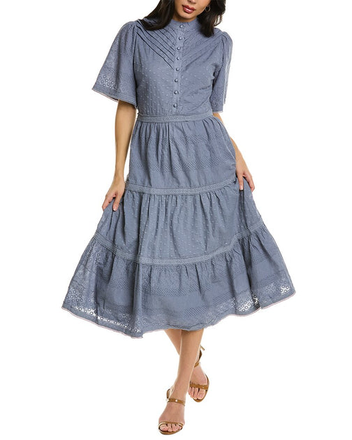 We Are Kindred Francesca A-Line Dress Blue US 6 2