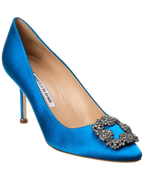 Manolo Blahnik Hangisi 70 Satin Pump ShopSimon