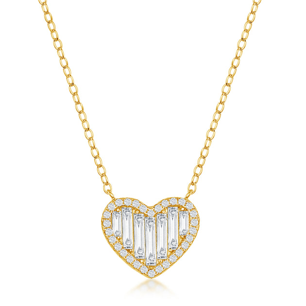 Simona Heart Necklace Silver 5