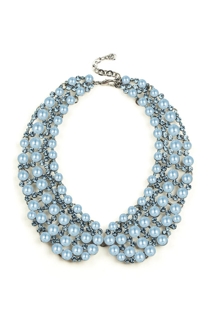 Candy Diana Statement Necklace Light Blue 2
