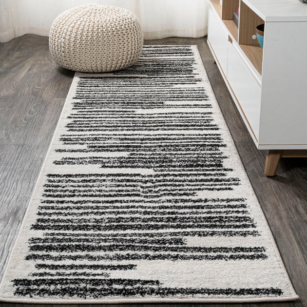 Jonathan Y Khalil Area Rug Black/Ivory 3