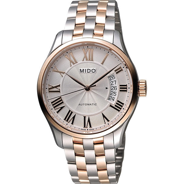Mido Belluna II 40mm Automatic Watch Gold Black 5