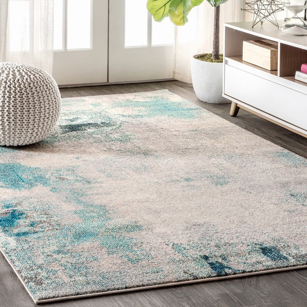 Jonathan Y POP Area Rug Turquoise 2
