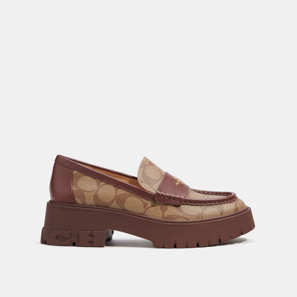 COACH Ruthie Leather Loafer 23.5cm正規品 Coach Outlet Ruthie Loafer In Signature Canvas | ShopSimon