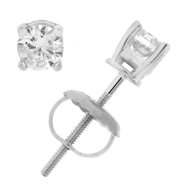 Vir Jewels Diamond Stud Earrings Silver 3