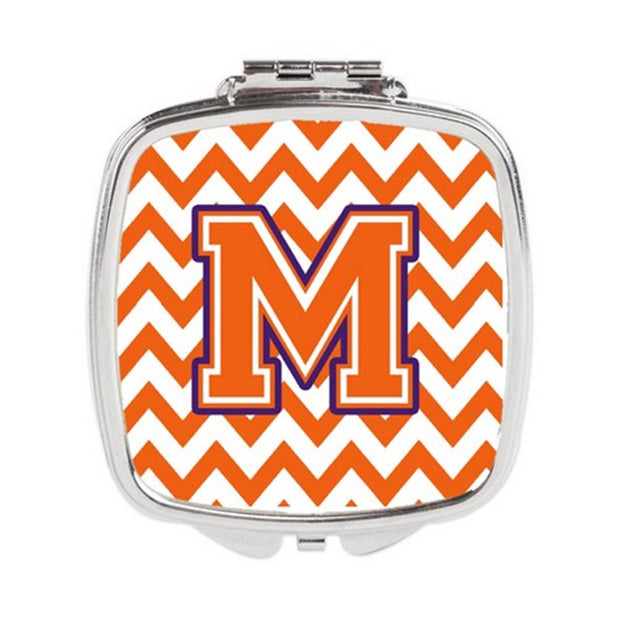 Carolines Treasures CJ1062-MSCM Letter M Compact Mirror Orange 2