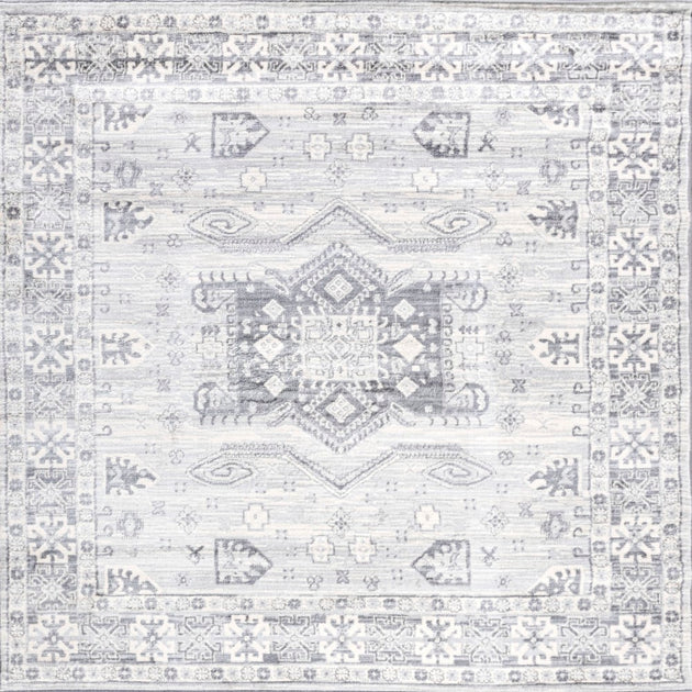 Jonathan Y Modern Persian Vintage Medallion Area Rug Silver 3