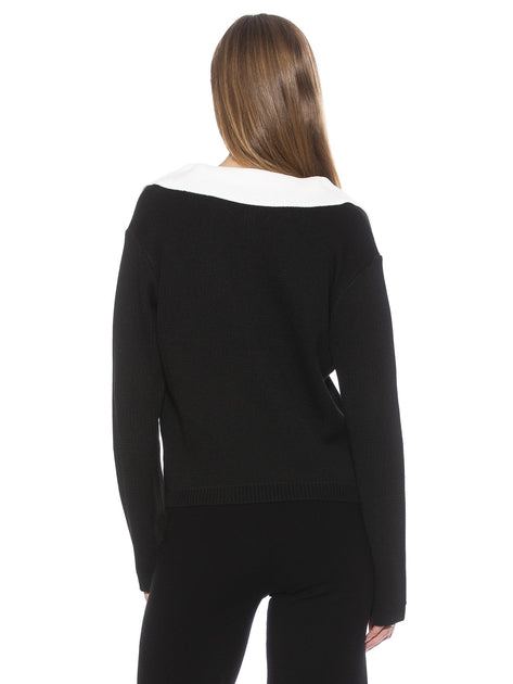 Alexia Admor Evander Pullover Weiß Small 4