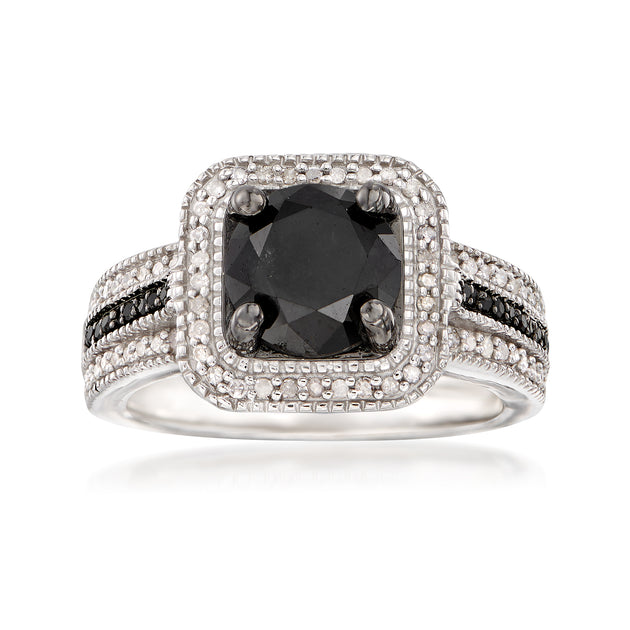 Ross-Simons Diamond Ring Silver US 6 2