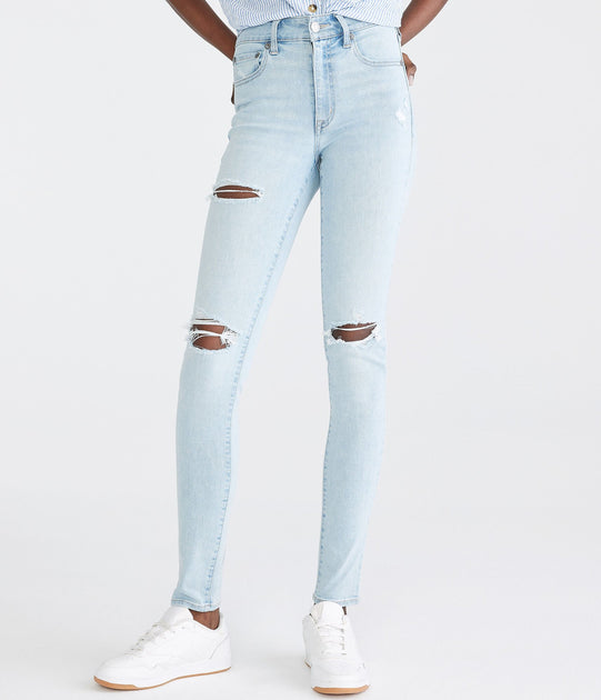 Aeropostale High-Rise Jegging Blue US 8 Short 2