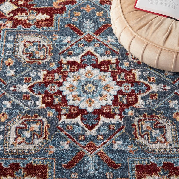 Safavieh Bayside BAY108M Flat Weave Rug Blue/Red 4