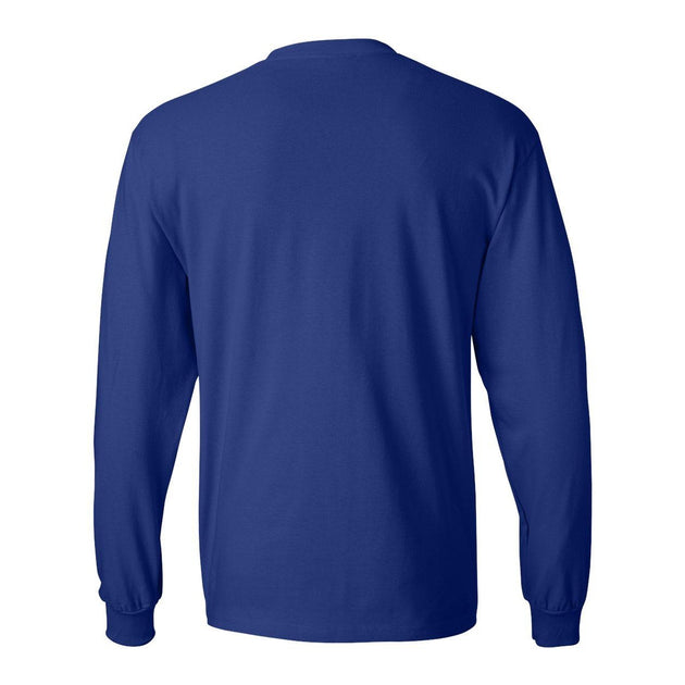 Hanes Beefy-T Long Sleeve T-Shirt Blue Medium 3