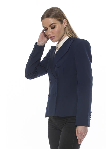 Alexia Admor Lianne Blazer Blue US 4 3