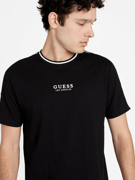 Guess Factory Manny Plaid Crewneck Tee Beige Medium 4