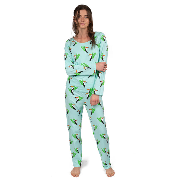 Leveret Zweiteilige Pyjama Grün Small 2