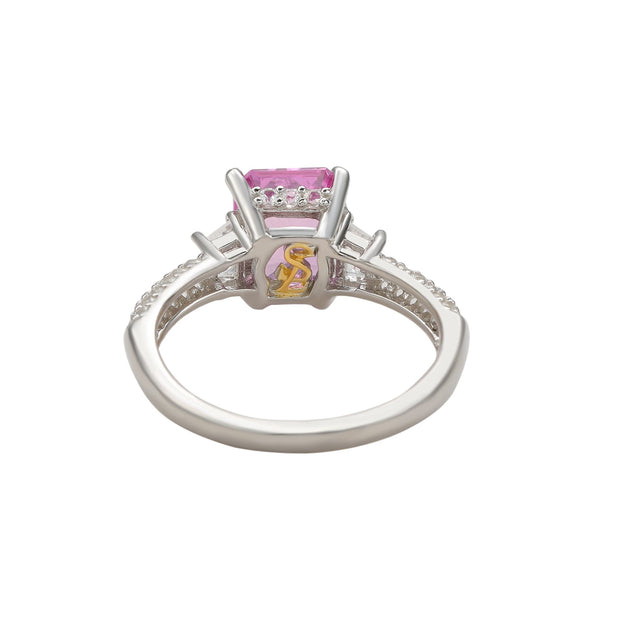 Suzy Levian Bridal Ring Sterling Silver Purple US 7 4