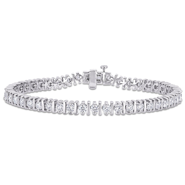 Mimi & Max Bar Tennis Bracelet Silver 2