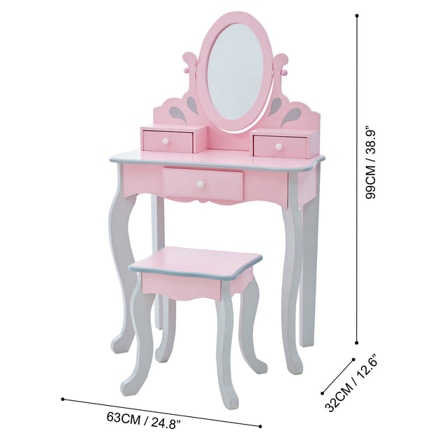 Teamson Kids TD-12851A Vanity Set Pink 4