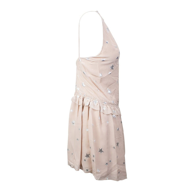 Amiri Stars Fil Coupe Halter Kleid Pink EU 40 2