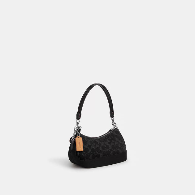 バッグ Coach Ashton Baguette Bag Denim Leather Coach Ashton Baguette In Signature Denim | Brixton Baker