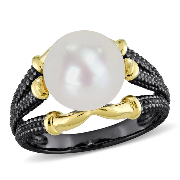 Mimi & Max Pearl Ring White Silver US 11 2